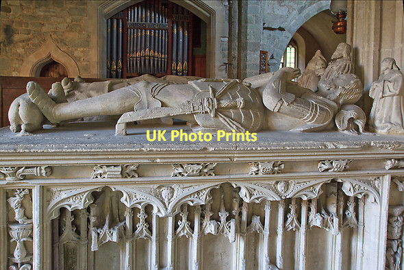 Photo 6"x4" Tomb-monument of Lord Stourton - St Peter's church, Stourton (detail - 1) Gasper c2011