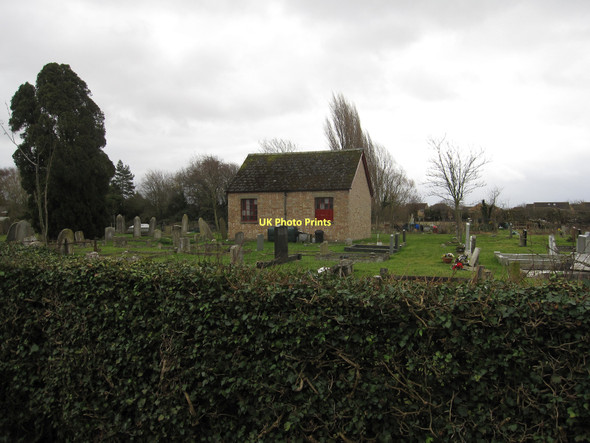 Photo 6"x4" Baptist chapel and cemetery Swavesey c2011