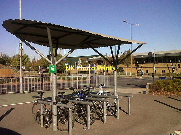 Photo 6"x4" Cycle rack at Sainsbury's Greenwich\/TQ3977 c2011
