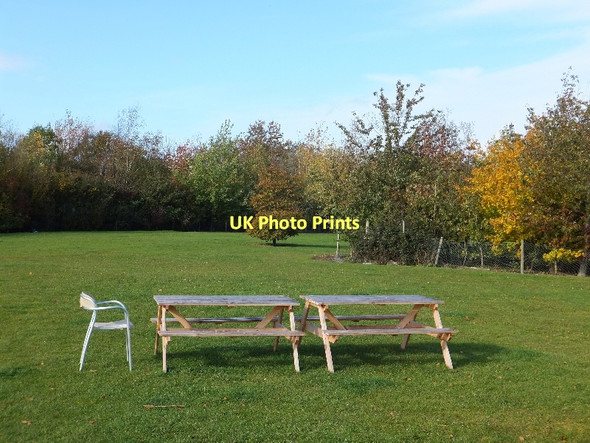 Photo 6"x4" Reading West Services picnic area Calcot\/SU6671 c2011