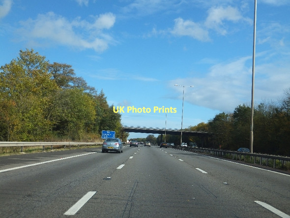 Photo 6"x4" Twyford Road (A321) bridge over M4 Matthewsgreen c2011