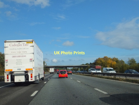 Photo 6"x4" M4 (eastbound) west of The Straight Mile Bridge Hungerford\/SU8274 c2011