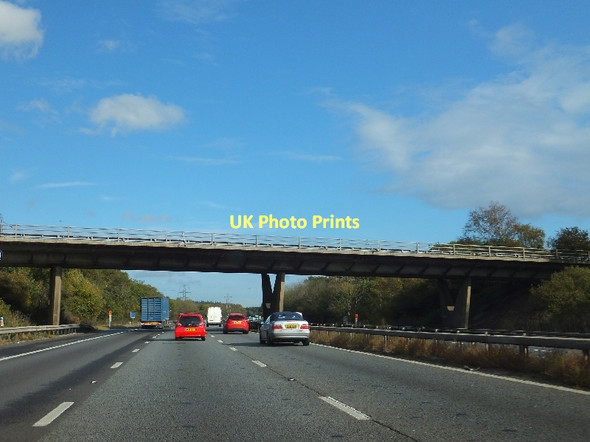 Photo 6"x4" B3018 bridge over M4 and Hammond's Wood Shurlock Row c2011