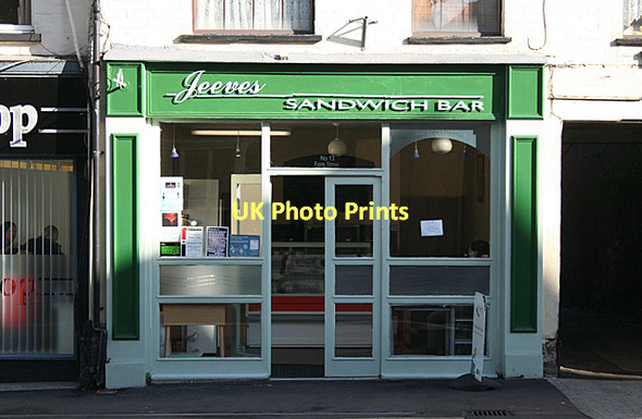 Photo 6"x4" Cullompton: Jeeves Sandwich Bar Cullompton c2011