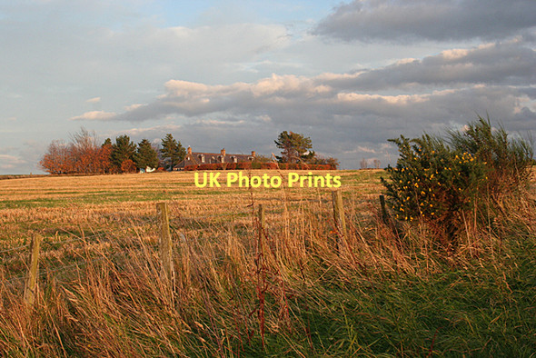 Photo 6"x4" Stubble Field Littlemill\/NH9150 c2011