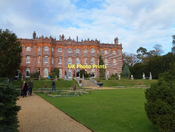 Photo 6"x4" The south front and formal garden of Hughenden Manor High Wycombe c2011