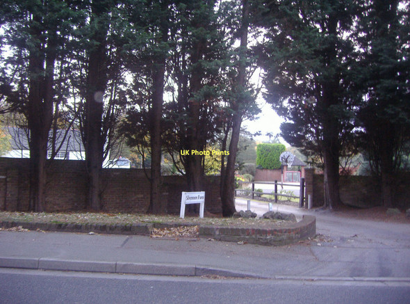 Photo 6"x4" Entrance to Silvermere farm, Byfleet Road Cobham Byfleet c2011