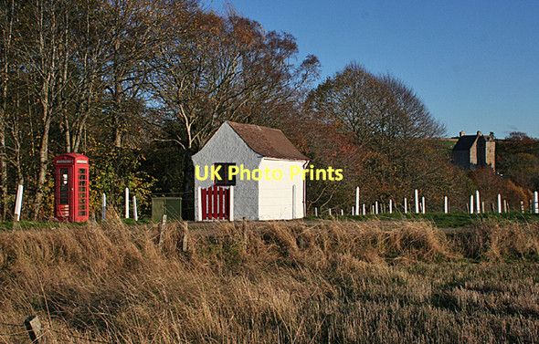 Photo 6"x4" Telephone Exchange and Castle Greenfold\/NJ6049 c2011