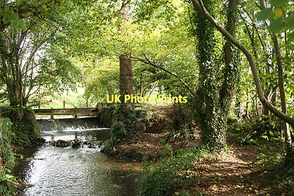 Photo 6"x4" Wraxall: weir on the Land Yeo Flax Bourton c2011