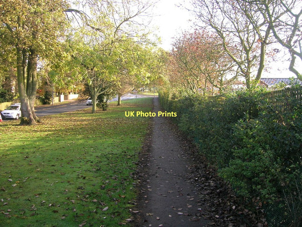 Photo 6"x4" Path beside Sewerby Road Bridlington c2011