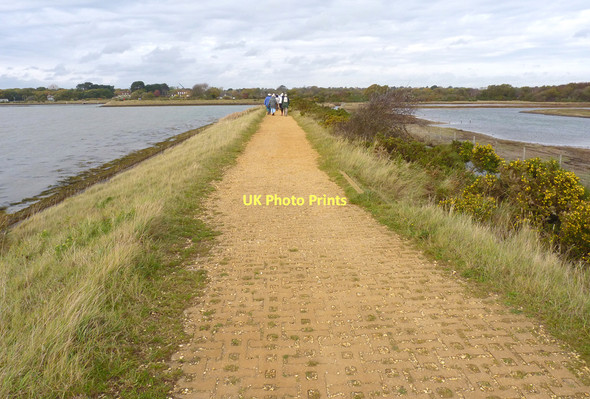 Photo 6"x4" Footpath near Normandy Lymington c2011