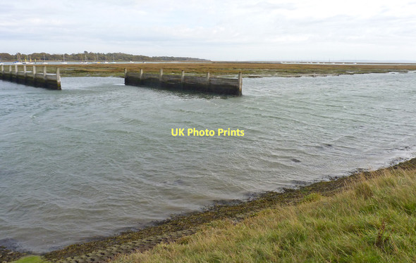 Photo 6"x4" Marshes and Mud Flats Lymington c2011