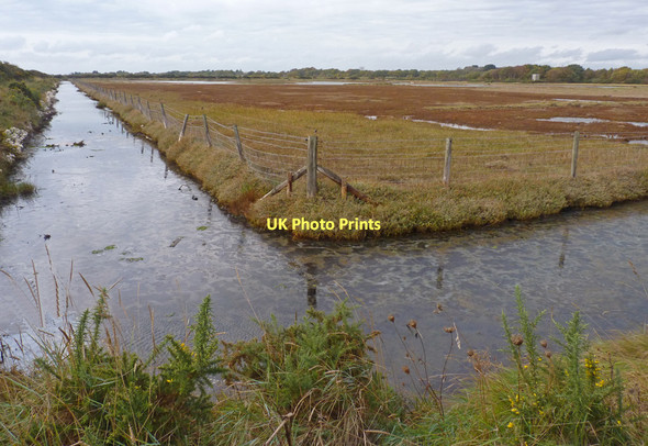 Photo 6"x4" Marshland at Normandy Lymington c2011