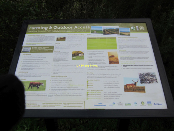 Photo 6"x4" Information Board Ballantrae c2011