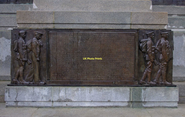 Photo 6"x4" Ashton Gardens - War Memorial plaque to fallen of World War I, St. Annes-on-Sea Lytham St Anne's c2011