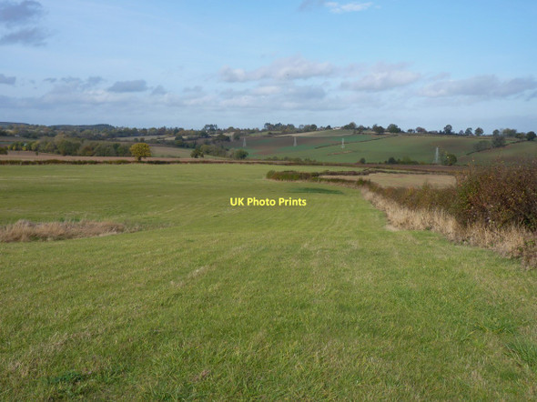 Photo 6"x4" The valley and fields north of Kingsley Farm Bridgnorth c2011
