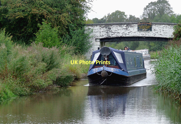 Photo 6"x4" Narrowboat near Acton Bridge, Cheshire Bartington c2011