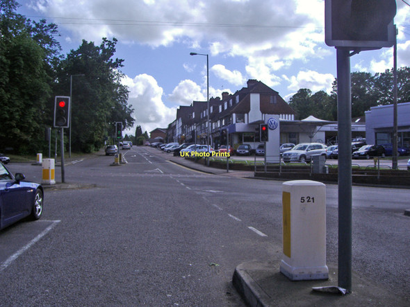 Photo 6"x4" Junction of Fir Tree Road and Reigate Road Banstead c2008