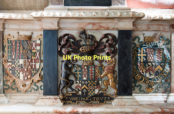 Photo 6"x4" Wriothesley monument - St Peter's church, Titchfield (detail - 4) Fareham c2011