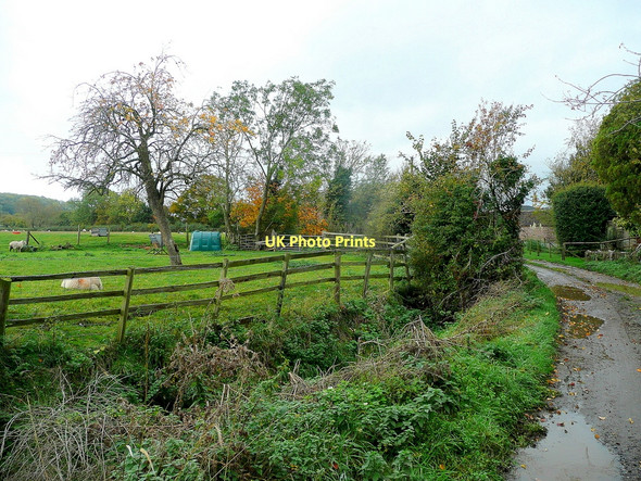 Photo 6"x4" Pasture and lane Northwood Green c2011