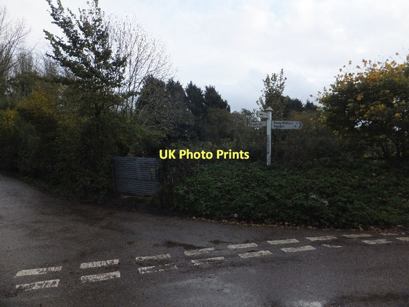 Photo 6"x4" Buckerell Cross and the road to Sowton and Buckerell Alfington c2011