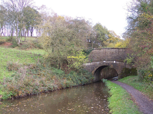 Photo 6"x4" Bridge at start of cutting on Peak Forest Canal Romiley c2011