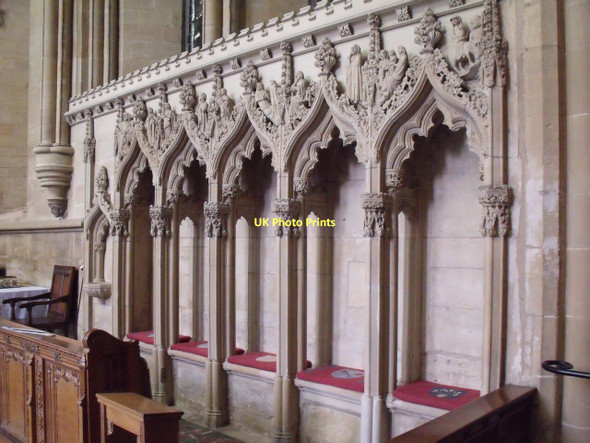Photo 6"x4" Sedilia and Piscina, Southwell Minster Southwell\/SK7053 c2011