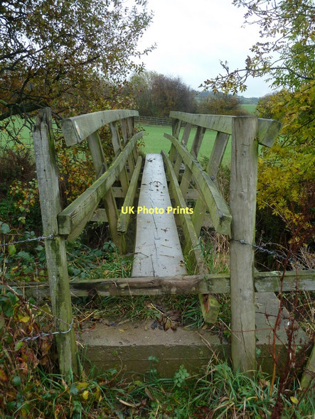 Photo 6"x4" Footbridge over the River Doe Lea Bolsover c2011