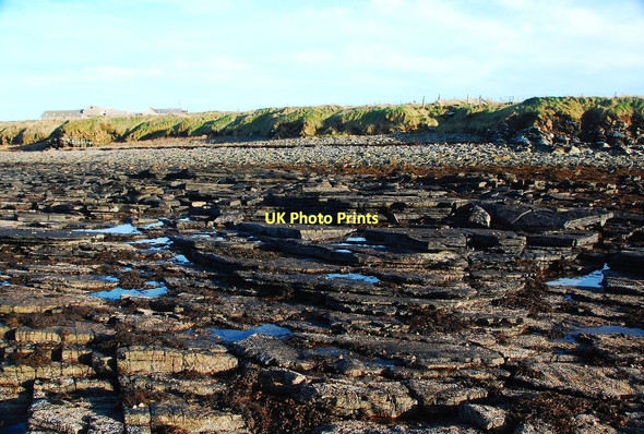 Photo 6"x4" Wave-cut Platform Burroughston c2011