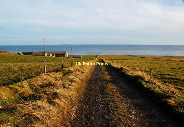 Photo 6"x4" Track to Hillside and North Hill Burroughston c2011
