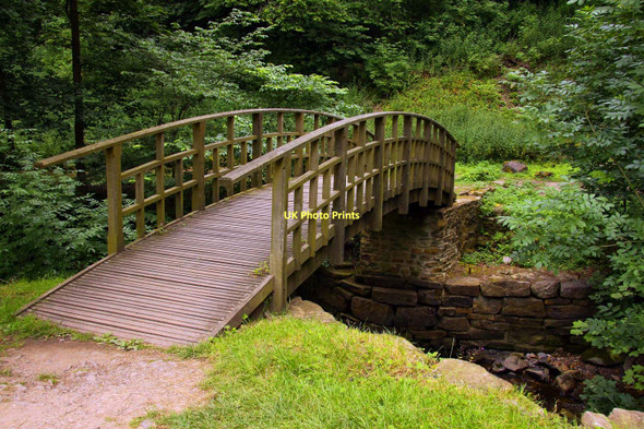 Photo 6"x4" Footbridge over Hardraw Beck Hardraw c2011