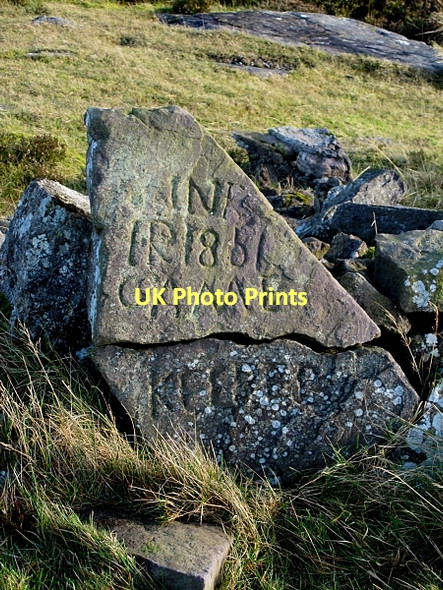 Photo 6"x4" Rock Inscription Cloneen c2011