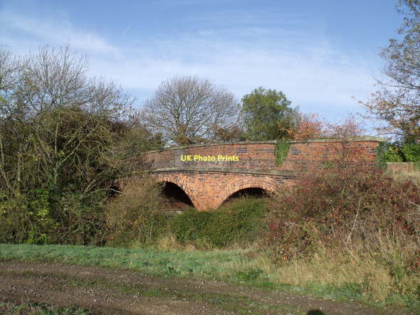 Photo 6"x4" Bridge over dismantled railway Navenby c2011