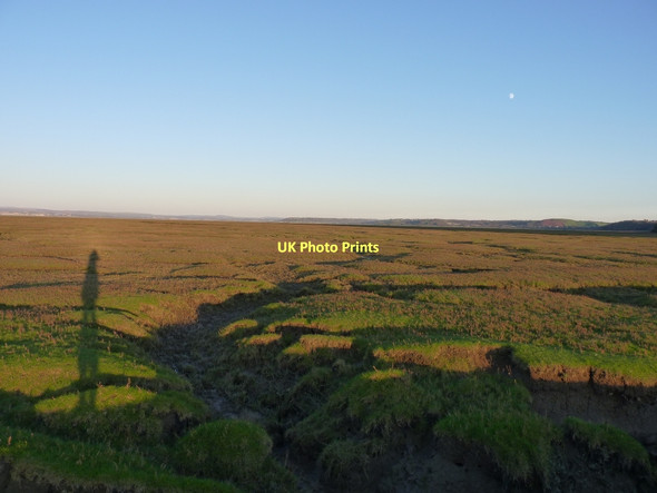 Photo 6"x4" Landimore Marsh at sunset Cheriton\/SS4593 c2011