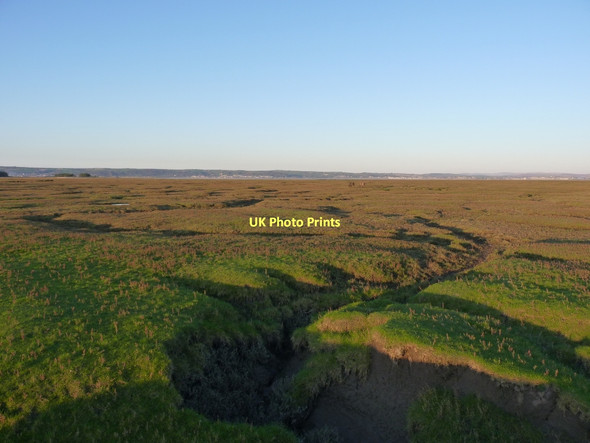Photo 6"x4" Northwards across Landimore Marsh Cheriton\/SS4593 c2011