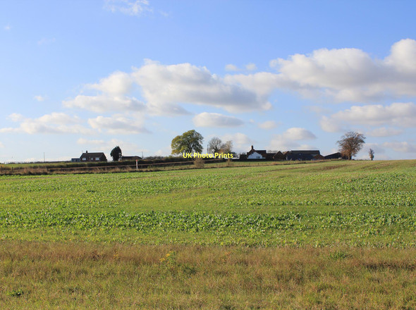 Photo 6"x4" View west from footpath to Princethorpe Eathorpe c2011