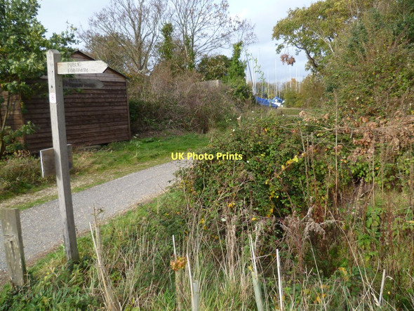 Photo 6"x4" Footpath sign at Cobnor Chidham c2011