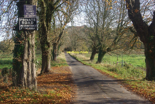 Photo 6"x4" Road to the former Watts Naval School Bintree c2011