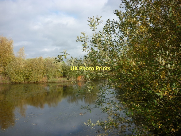 Photo 6"x4" A lake at Doncaster North Services on the M18 \/ M180 Hatfield\/SE6609 c2011