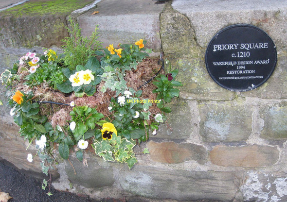 Photo 6"x4" Priory Square plaque Overtown\/SE3516 c2011