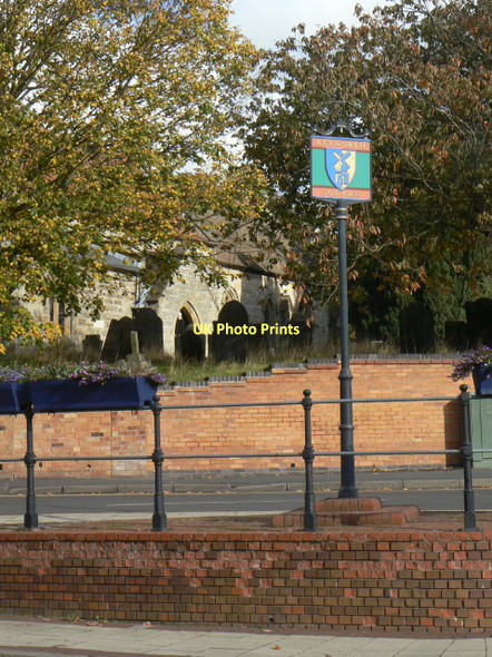 Photo 6"x4" Keyworth village sign Keyworth c2011