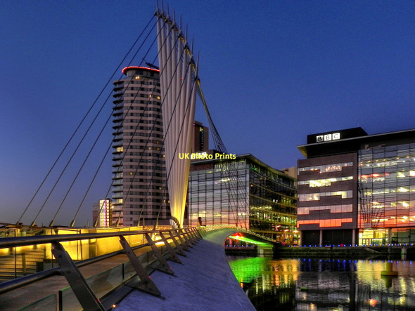 Photo 6"x4" Media City Swing Bridge Salford\/SJ8098 c2011