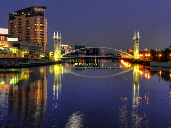 Photo 6"x4" Manchester Ship Canal, Salford Quays Salford\/SJ8098 c2011