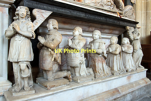 Photo 6"x4" Tomb of Sir Edward Lewys - priory church, Edington (detail 3) Edington\/ST9253 c2011
