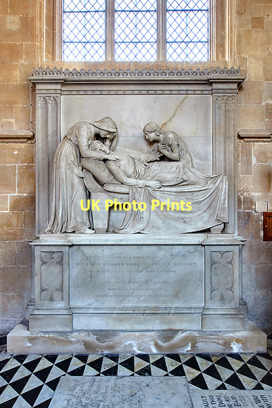 Photo 6"x4" Taylor monument - priory church, Edington Edington\/ST9253 c2011