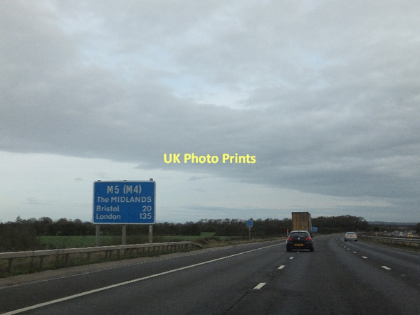 Photo 6"x4" M5 northbound with distance board May's Green\/ST3963 c2011