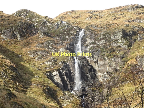 Photo 6"x4" Waterfall, Allt na Faing Beinn Bhuidhe\/NN2018 c2011