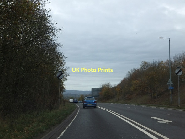 Photo 6"x4" Cutting for A4440 descending Crookbarrow Hill Whittington\/SO8752 c2011