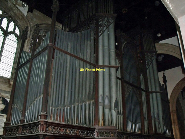 Photo 6"x4" Organ in St Mary Magdalene church, Newark Newark-on-Trent c2011