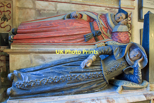 Photo 6"x4" Fleming tomb-monument - St Nicolas' church, North Stoneham (detail - 1) Eastleigh\/SU4519 c2011